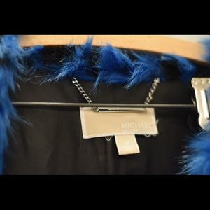 MICHAEL Michael Kors Jackets & Coats - Blue michael Kors faux fur coat MICHAEL Michael Kors Jackets & Coats - Blue michael Kors faux fur coat